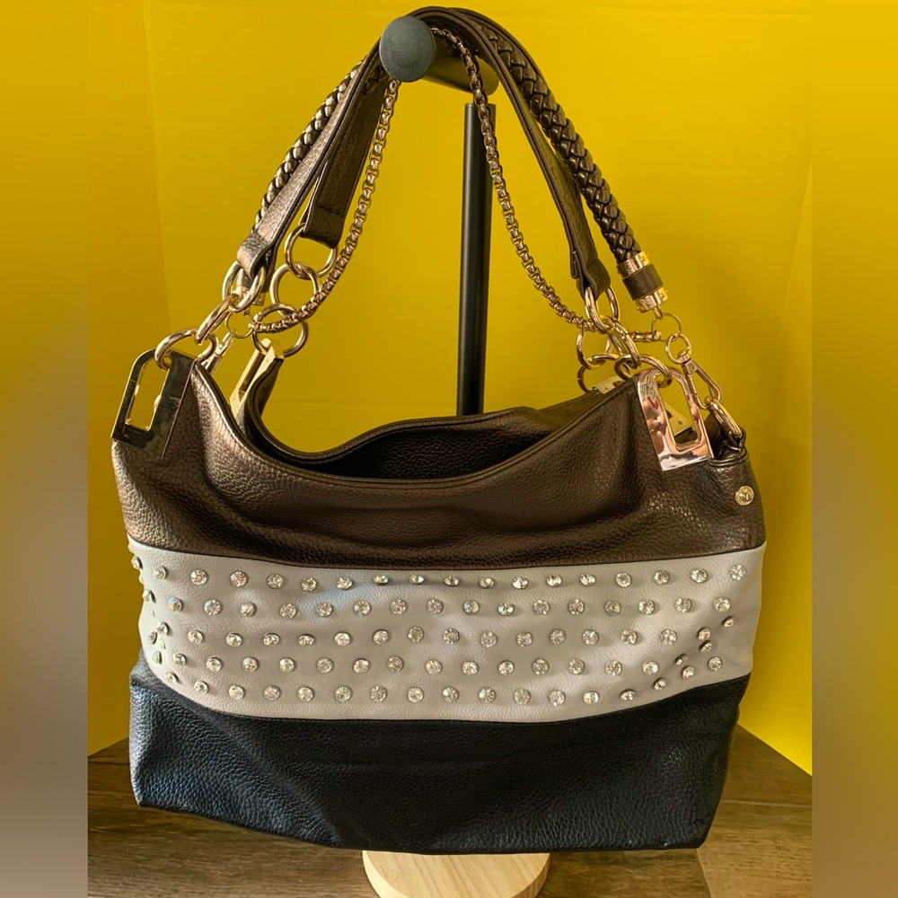 Rhinestone Studded Shoulder Bag